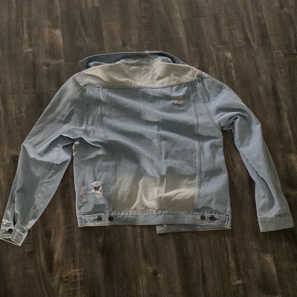 VINTAGE STYLE LIKE NEW BROOKYLN CLOTH JEAN DENIM JACKET MENS SIZE LARGE - Picture 3 of 3